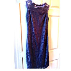 Blue Lace Dress, Size Small